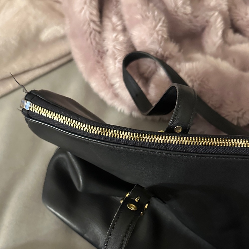 Coach Black Leather Tote Bag - Picture 5 of 10